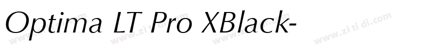 Optima LT Pro XBlack字体转换